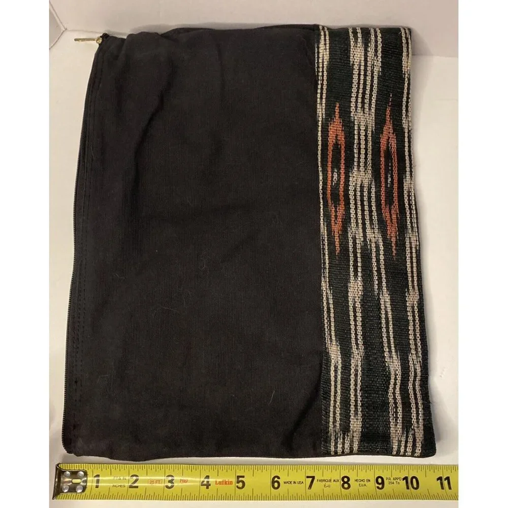 Fabric Envelope Bag Hidden Handle Boho Aztec Notebook Case Document Bag